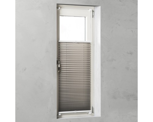 SOLUNA Klemplissé top-down & bottom-up lichtdoorlatend taupe 60x130 cm