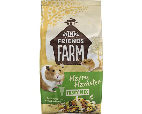 TINY FRIENDS FARM Hamstervoer Harry Hamster 700 g Tiny Friends Farm Harry Hamster Tasty Mix Hamster voer, 700 gram verpakking