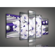 Meerluik wanddecoratie met orchideeën