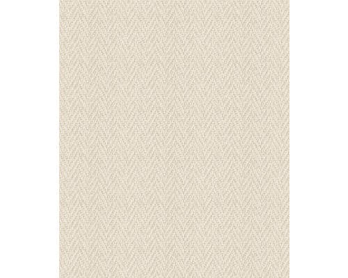MARBURG Vliesbehang 59305 Loft natuur beige Close-up van een tapijt met visgraatmotief.