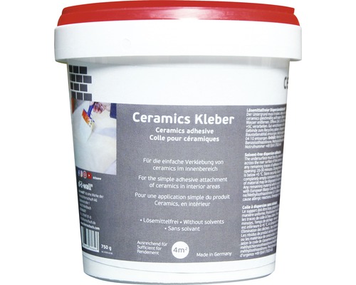 D-C-Fix Keramiek wandbekledingslijm 750 g Emmer keramieklijm voor binnenshuis, 750 gram