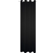HOME FASHION Verduisterend isolerend gordijn met ringen zwart 135x245 cm-thumb-0 HOME FASHION Verduisterend isolerend gordijn met ringen zwart 135x245 cm-thumb-0