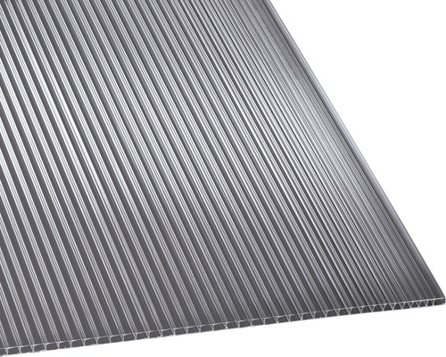 Gutta polycarbonaat kanaalplaat/brugplaat 20-16 helder 1500 x 700 x 4,5 mm