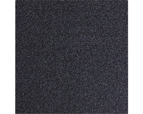 Tapijt bouclé Massimo zwart 400 cm breed Detailweergave van een donkergrijze tapijttegel met fijne textuur.