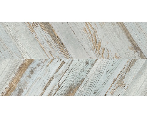 Decoratieve houten vloertegel in visgraatmotief