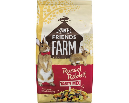 TINY FRIENDS FARM Konijnenvoer Russel Rabbit 850 g Tiny Friends Farm Russel Rabbit Tasty Mix konijnenvoer 850 gram