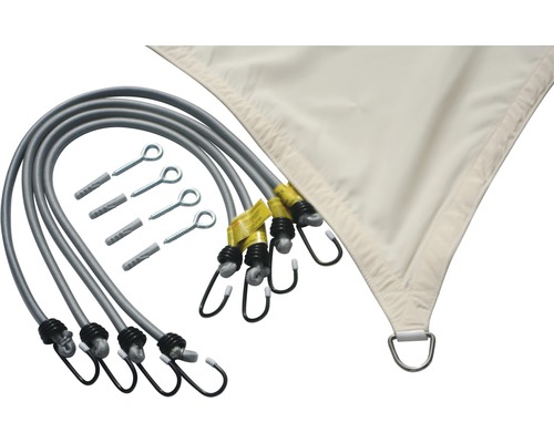 Zonnezeil met bevestigingsmateriaal