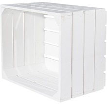 Witte houten opbergkist