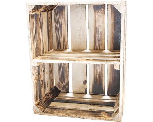 Houten kist met een plank