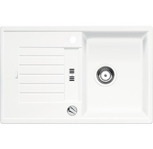 Witte gootsteen met afdruiprek