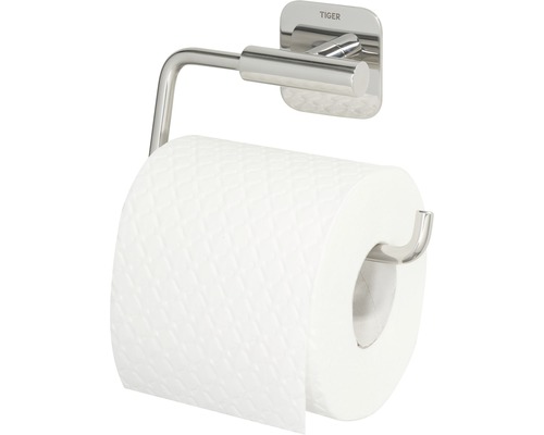 Tiger Logo toiletpapierhouder van roestvrij staal met rol toiletpapier