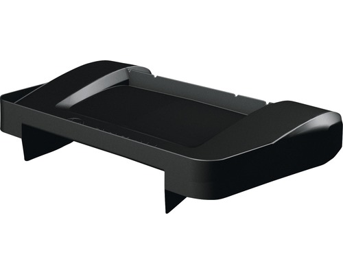 Zwart douchebakje voor montage zonder boren