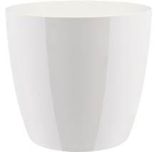 Witte bloempot van kunststof