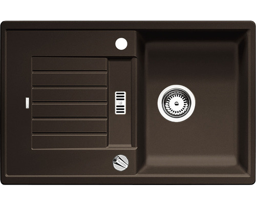 BLANCO Spoelbak Zia 45 S cafe 50x78 cm Spoelbak van silgraniet met afdruiprek