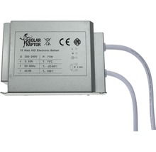 Solar Raptor 70 Watt HID elektronische ballast