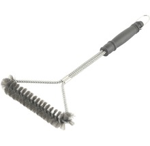 Grillborstel met haren en handvat