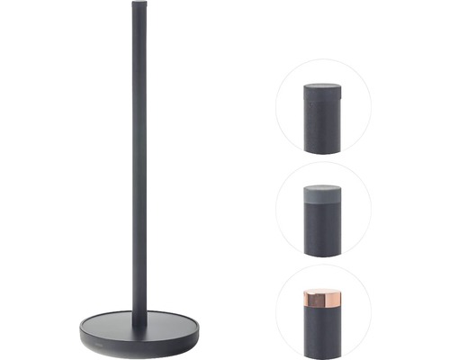 Keukenrolhouder van metaal met verschillende hulpstukken