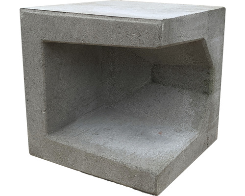 DIEPHAUS U-element hoek grijs 40x40x40 cm Betonnen plantenbakring voor het ontwerpen van tuinen en buitenruimtes