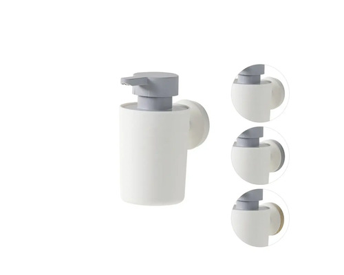 Zeepdispenser voor wandmontage met zuignap