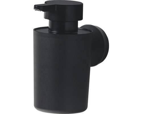Zwarte zeepdispenser voor wandmontage