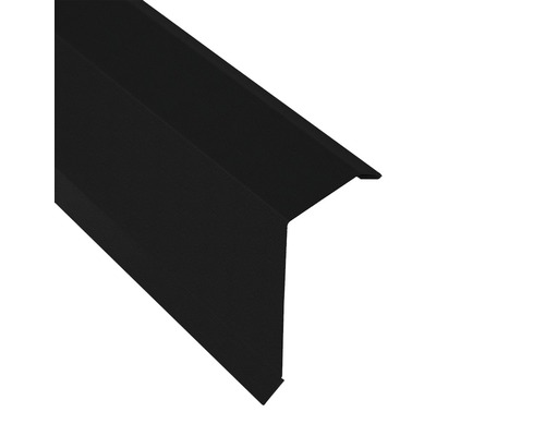 PRECIT Randhoek voor S18 dakpanplaat, BigStone RAL9005 zwart, 1000x95x100 mm