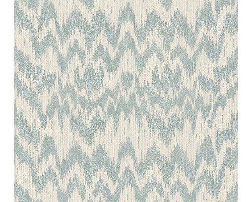 A.S. CRÉATION Vliesbehang 36501-1 Michalsky 3 zigzag beige/turquoise Behang met zigzagpatroon