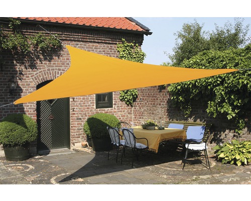 PEDDYSHIELD Schaduwdoek vuil- en waterafstotend driehoek geel 280x280x280 cm