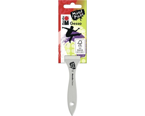 Marabu Gesso platte kwast met FSC keurmerk