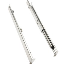 Twee metalen grillrails