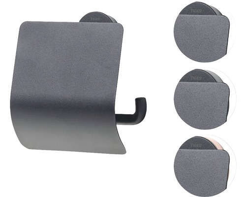 Tiger toiletpapierhouder met afdekking en haak