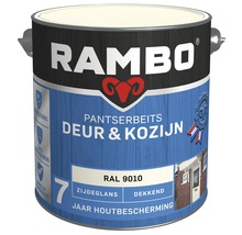 RAMBO Pantserbeits Deur & Kozijn zijdeglans dekkend RAL 9010 2,5 l