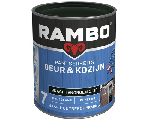 RAMBO Pantserbeits Deur & Kozijn zijdeglans dekkend grachtengroen 750 ml