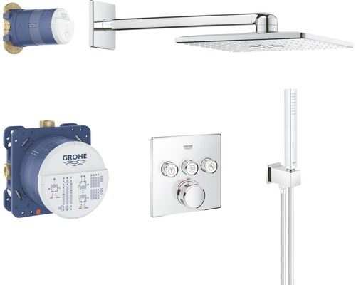 GROHE Complete inbouw doucheset Grohtherm SmartControl 310 Cube 34706000 chroom
