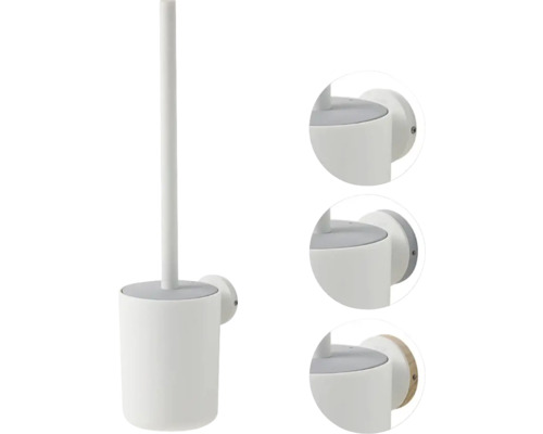 Wandtoiletgarnituur met borstel en houder