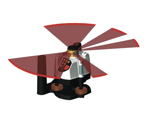 Roterende laser voor nivellering met laserstralen