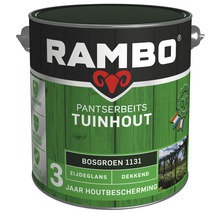 RAMBO Pantserbeits Tuinhout zijdeglans dekkend bosgroen 2,5 l
