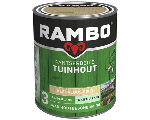 RAMBO Pantserbeits Tuinhout zijdeglans transparant kleurloos 750 ml