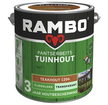 RAMBO Pantserbeits Tuinhout zijdeglans transparant teakhout 2,5 l
