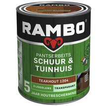 RAMBO Pantserbeits Schuur & Tuinhuis zijdeglans transparant teakhout 750 ml-thumb-0