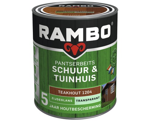 RAMBO Pantserbeits Schuur & Tuinhuis zijdeglans transparant teakhout 750 ml-0