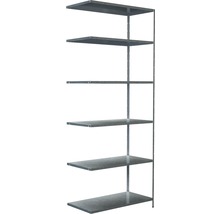 Rek systeem met zes planken