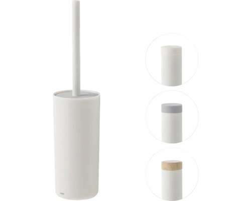 Toiletborstel met houder en verschillende dekselopties