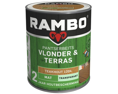 RAMBO Pantserbeits Vlonder & Terras mat transparant teakhout 1 l