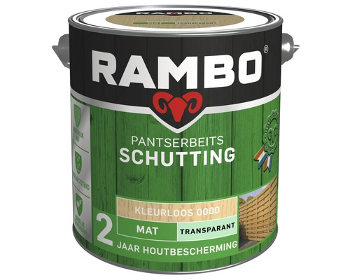RAMBO Pantserbeits Schutting mat transparant kleurloos 2,5 l Rambo Pantserbeits Schutting, transparant