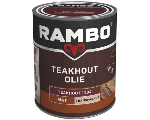 RAMBO Teakhout olie transparant mat teakhout 750 ml Rambo Teakhout olie blik