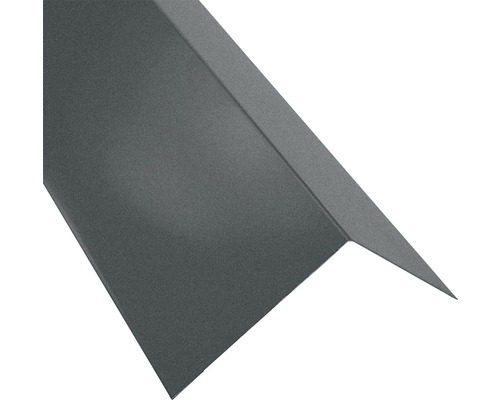 PRECIT Slagregenschort voor holle knik S18, RAL7016 grijs mat, 2000x100x140 mm