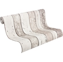 Rol behang met houtlook