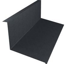 PRECIT Muuraansluitingsprofiel voor dakpanplaat, BigStone RAL7024 grafietgrijs, 1000x110x73 mm