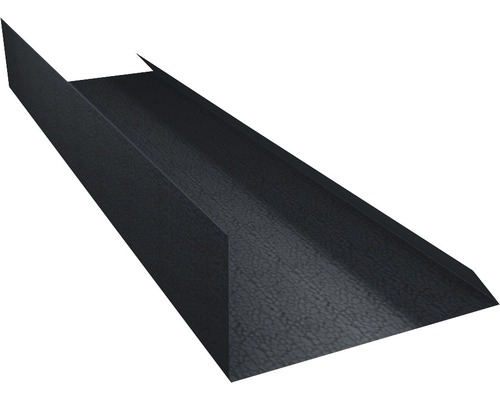 PRECIT Randhoek slagregenschort voor dakpanplaat, BigStone RAL7024 grafietgrijs, 1000x20x100 x