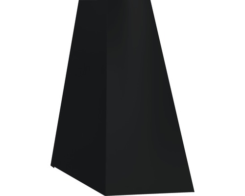 PRECIT Slagregenschort voor holle knik, BigStone RAL9005 zwart, 1000x100x140 mm